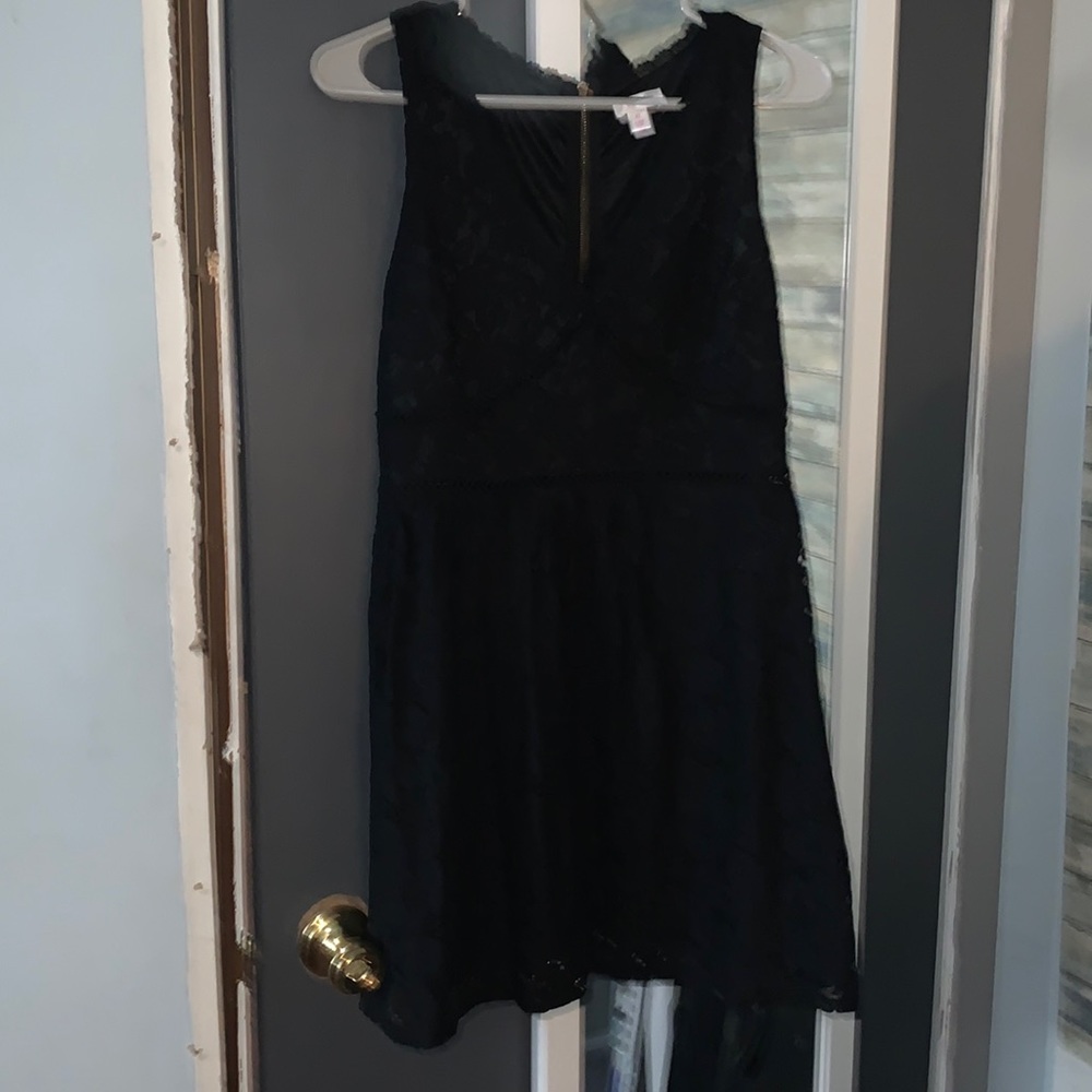 Lace with small cutouts dress